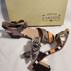 L'ARTISTE Women's Elegant Multicolor Heels